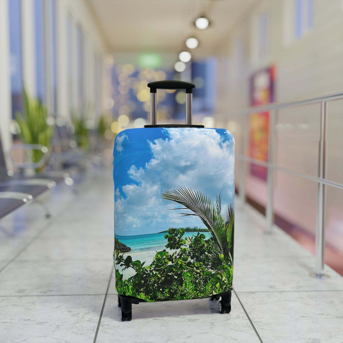 Tropical Luggage Cover - "Bahama Bloom"