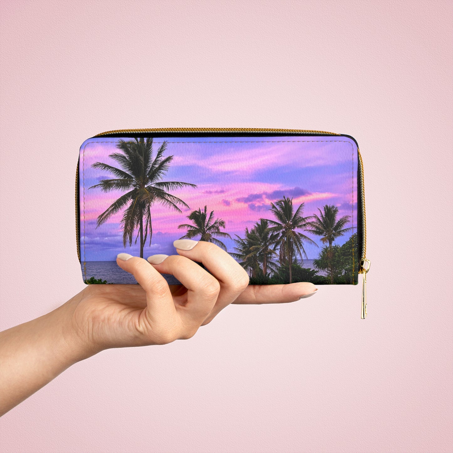 Zipper Wallet - "Bubblegum"