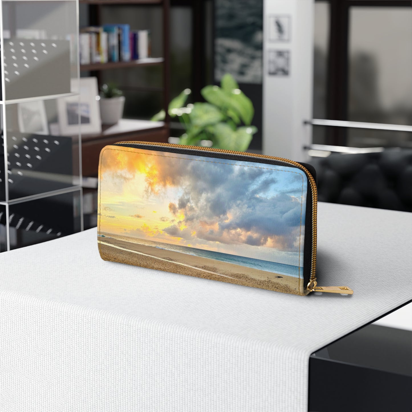 Zipper Wallet - "Shore Radiance"