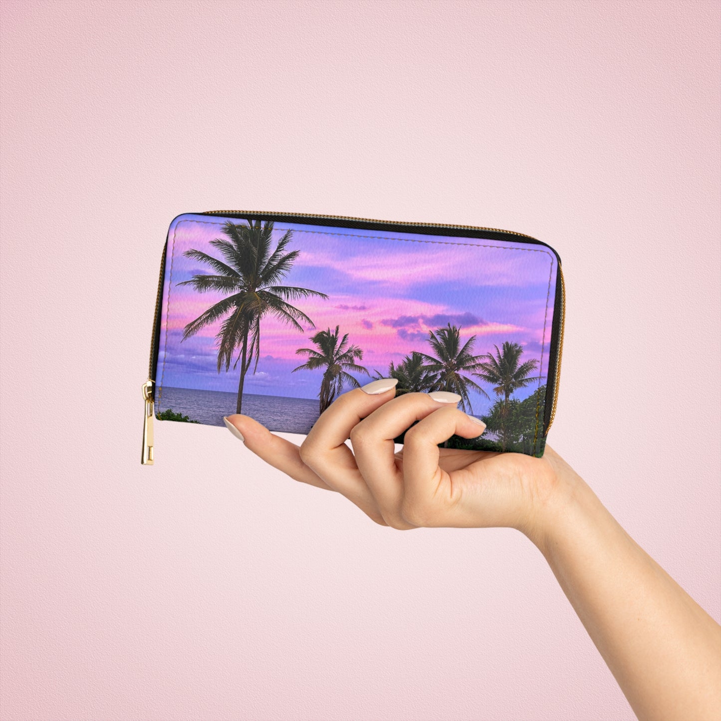 Zipper Wallet - "Bubblegum"