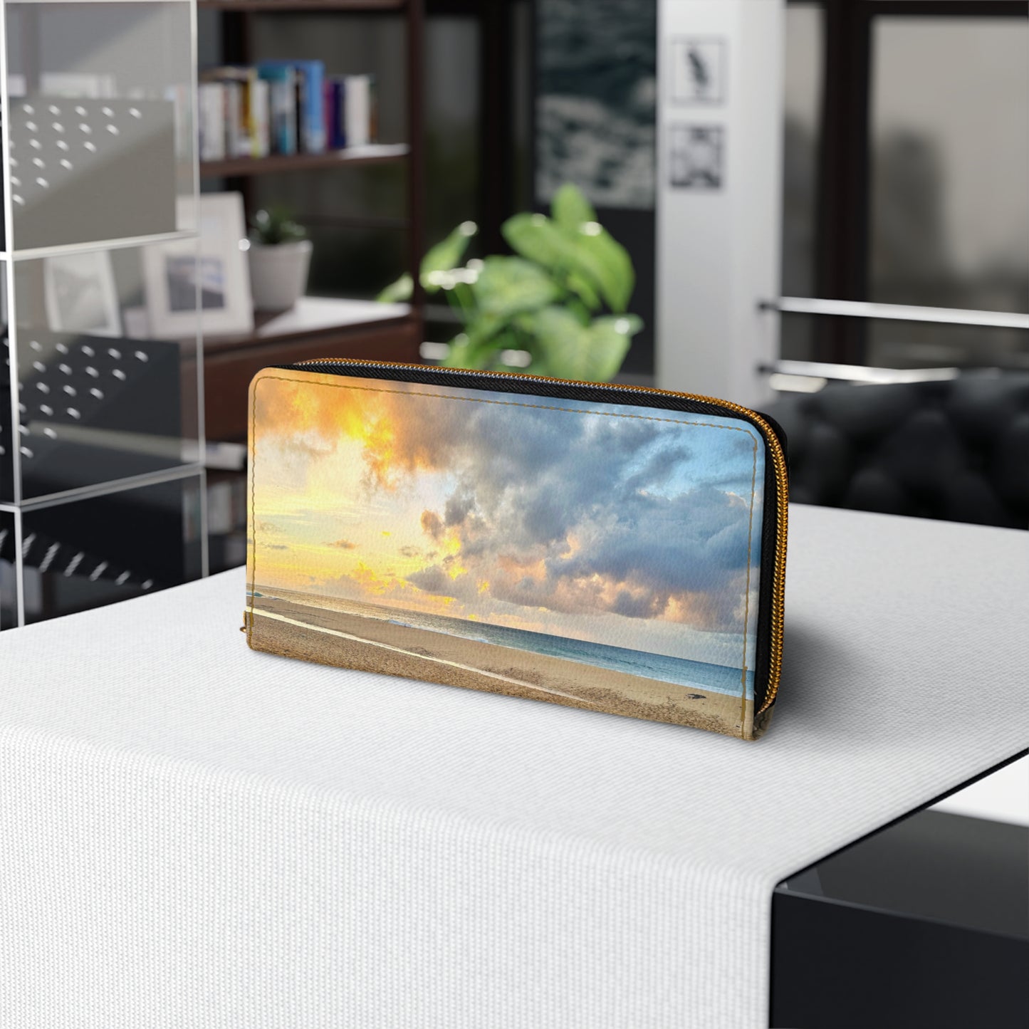 Zipper Wallet - "Shore Radiance"