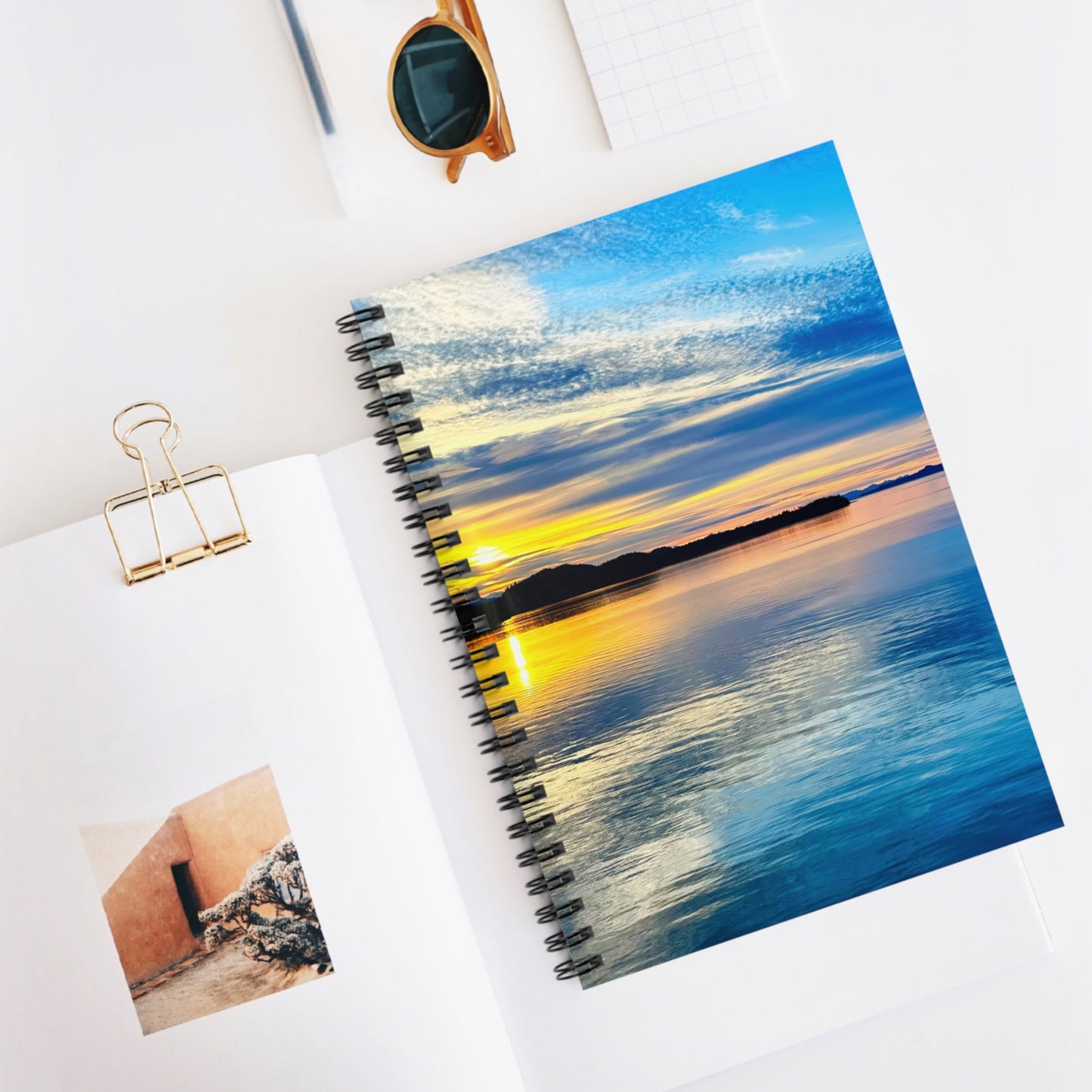 Spiral Notebook — "Frosted Light"