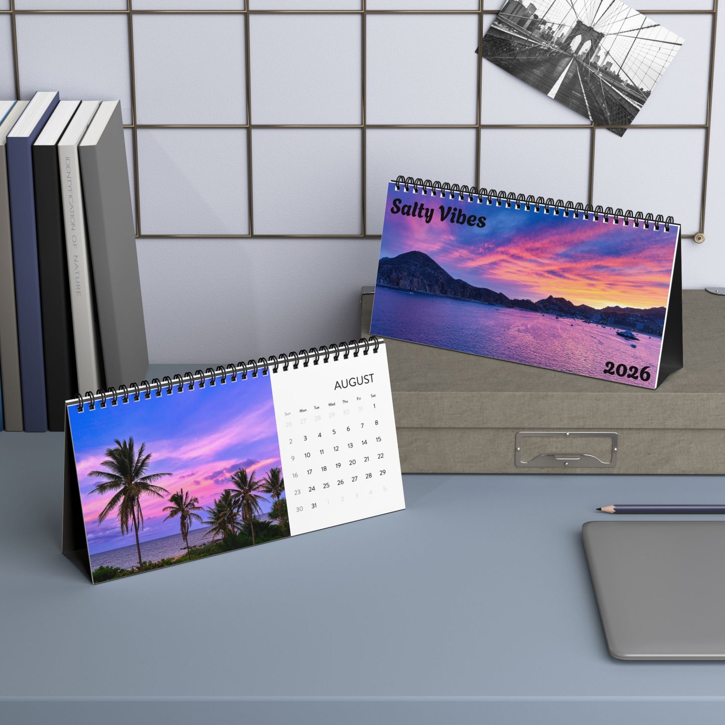 Salty Vibes 2026 Desktop Calendar