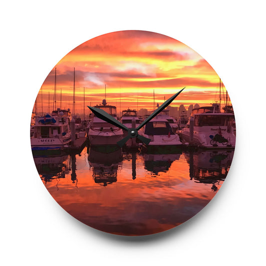 Acrylic Wall Clock - Tinsley's Harbor