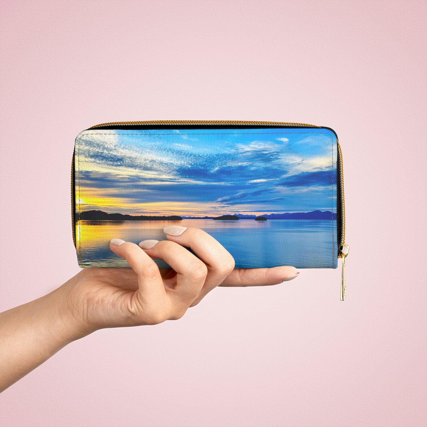 Zipper Wallet – "Frosted Light"