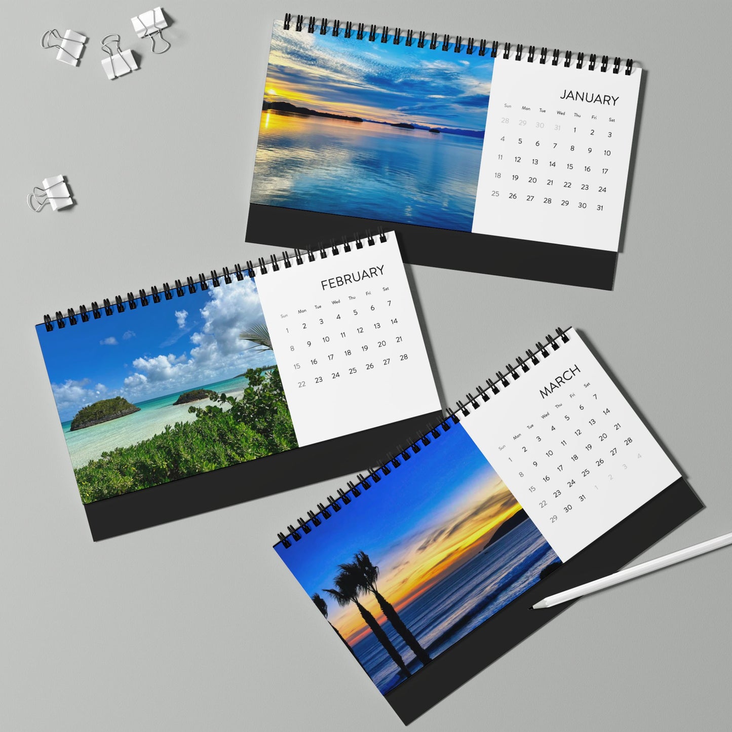 Salty Vibes 2026 Desktop Calendar