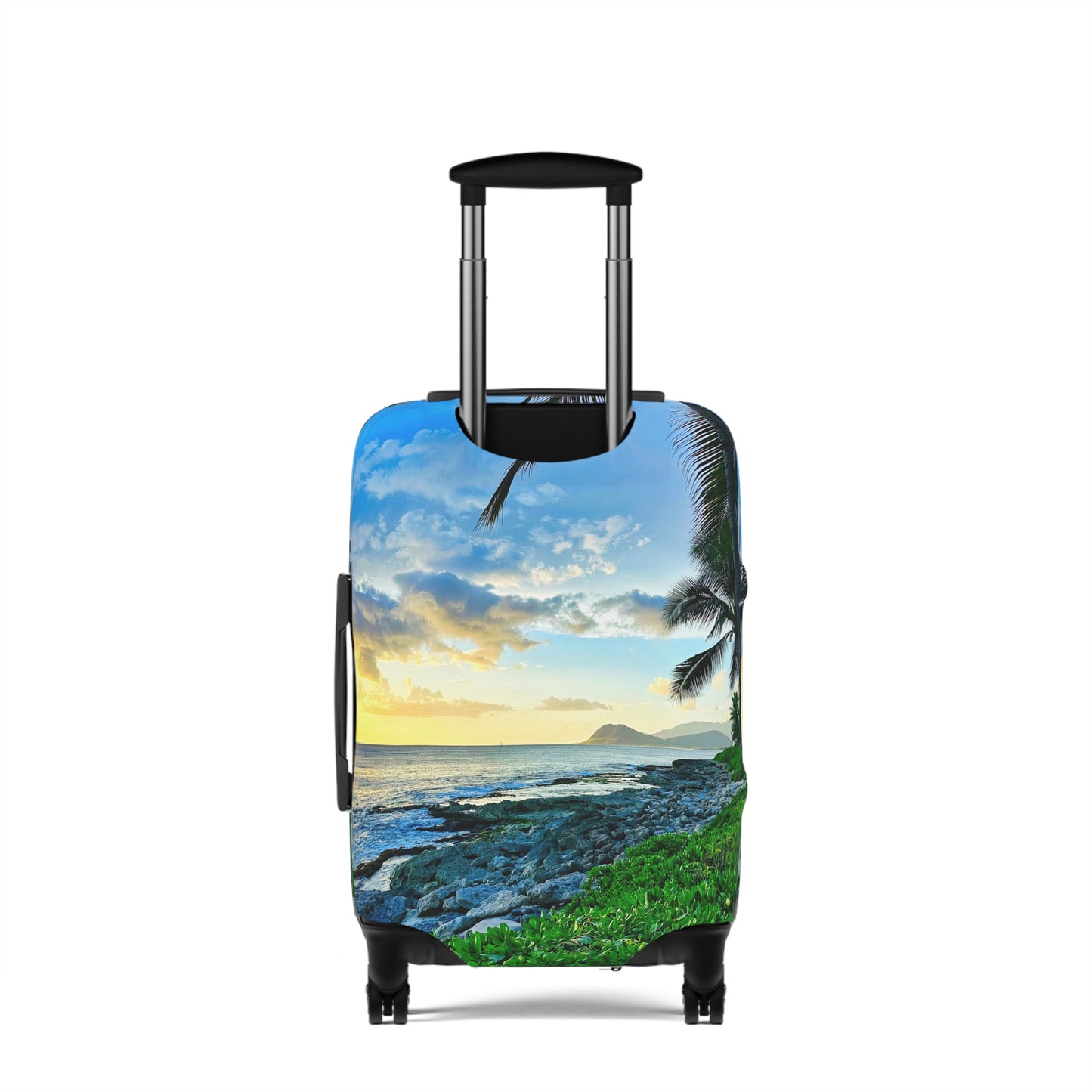 Tropical Sunset Luggage Cover - "Oahu Glow"