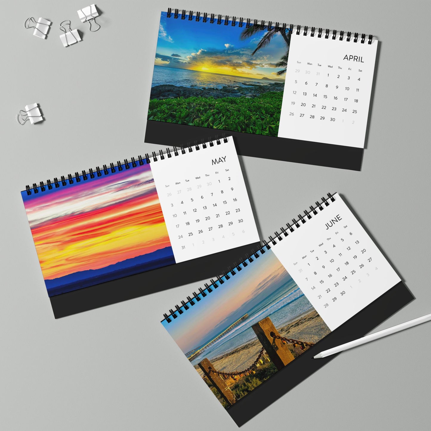 Salty Vibes 2026 Desktop Calendar